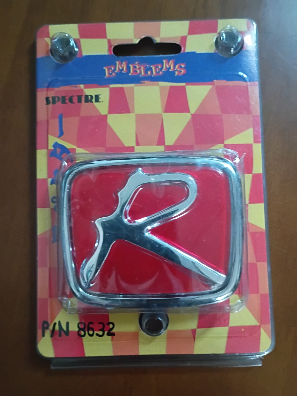 Red Chrome 'R' Emblem Badge